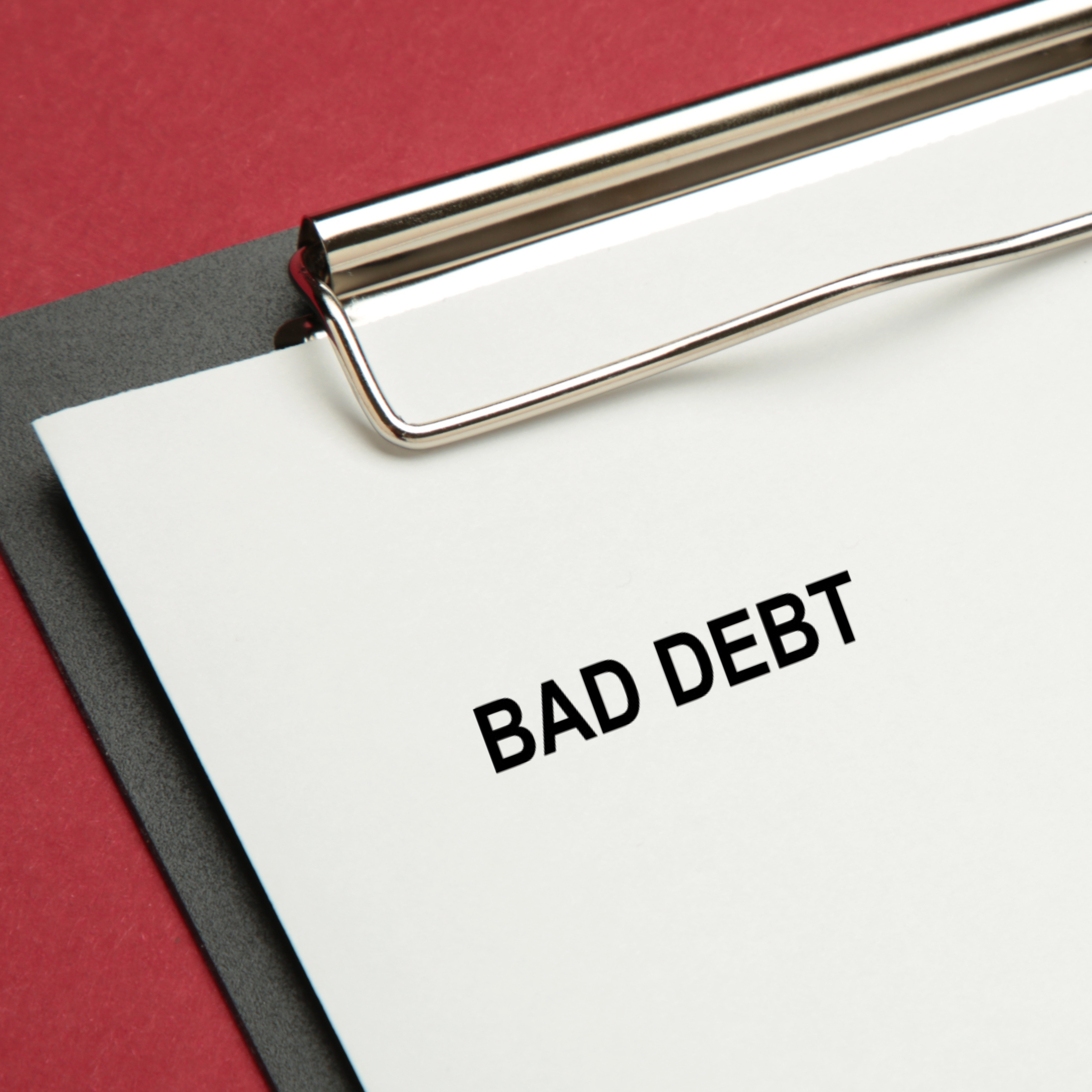 Bad Debt Stock Stamp Imaged